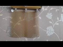 Decorative Metal Coil Drapery Curtain Mesh