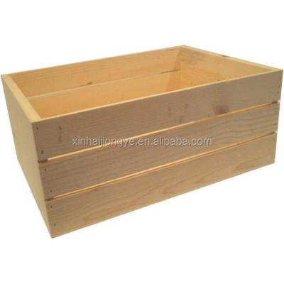 China Recyclable /Environmental/fashion vintage /wine/beer/fruit storage wooden crate box for sale