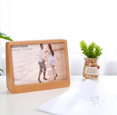 China Solid Unfinished Beech Wood Photo Frames DIY Storage Pictures for sale