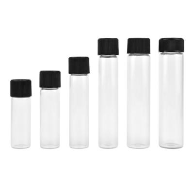 China Food 120Mm Borosilicate Quartz Glass Tube Heat Resistant Colored Glass Tube Flat Round Bottom Child Resistant Cap 18/400 Thread for sale