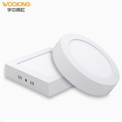 China Modern 18W Led Panel Light Factory Wholesale 6W 12W 24W Outdoor Mounted Slim Round / Slim Square Led Ceiling Light for sale