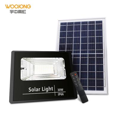 China WOOJONG Garden High Quality Garden Led Solar Flood Light IP66 Aluminum 10w 20w 30w 40w 50w for sale