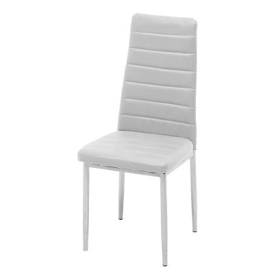 China Modern High New Style Modern Metal High Back Leg Chair Modern Restaurant Cafe Furniture Dining Chair for sale