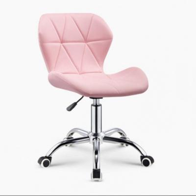 China Hot Sale Modern Cafe Swivel Chair Lift Bar With Wheels Leisure Makeup Pink Chair Computer Office Swivel Chairs for sale