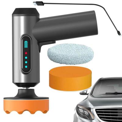 China Zn/Fe/Cu/PC/ABS 4000mAh Car Polish Machine Rechargeable Electric Cordless Polisher Portable Auto Waxing Glass Scratches Repair Polishing Tool for sale