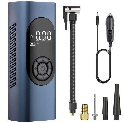 China Portable Emergency Light Tire Inflator Air Compressor 6000mAh Compressor for Car Tires, 2X Quick Inflation 150PSI Car Accessories with LED Light for sale