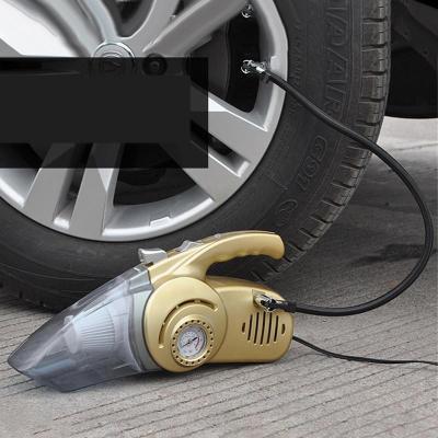 China China-chic New Multifunctional 4-in-1 Car Wet & Dry Duster Auto Care Vacuum Cleaner with Tire Pressure Meter and Air Pump Inflator Lighting for sale