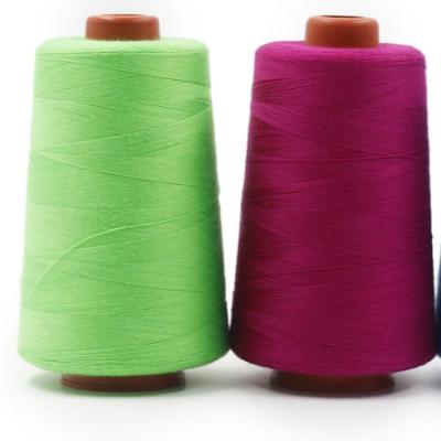 China Manufacturer High Quality Abrasion-Resistant Poly Yarn Offer Colorful Polyester Core Spun Sewing Thread for sale