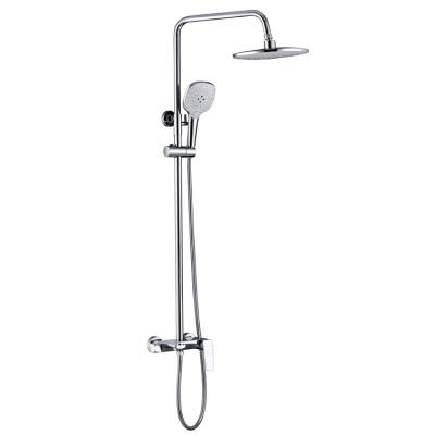 China With Slide Bar European Style Matte Black Wall Mounted Stainless Steel 304 Rainfall Shower Head Square Bathroom Shower Set American Standard for sale