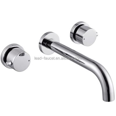 China Concealed Wall Mounted Metered Faucets Bathroom Basin Faucet Black for sale