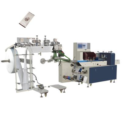 China Automatic Food Tissue Paper Tissue Paper Packaging Machine Cloth Packaging Machine Wet Plastic Packaging for sale