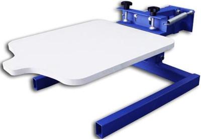 China Cheap Price 1 Color Overprintable Simple Screen Printing Press for sale