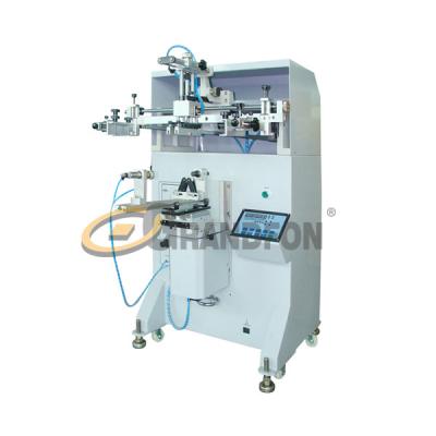 China Semi-automatic pneumatic round silk screen printing machine for plastic bottles for sale