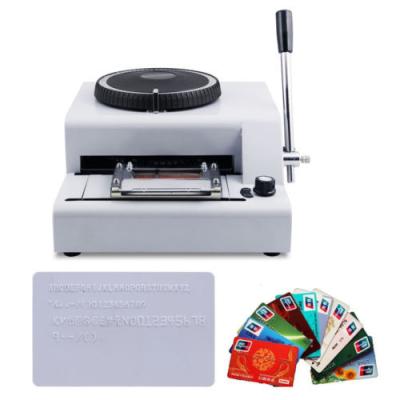 China bank cards low price number plate embossing machine for sale for sale