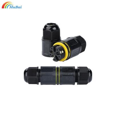 China LED Industry M20 IP68 Nylon Cable Waterproof Connector 2 3 4 5 6 Pin Terminal Adapter Screw Fixed Wire Connector for LED Light for sale