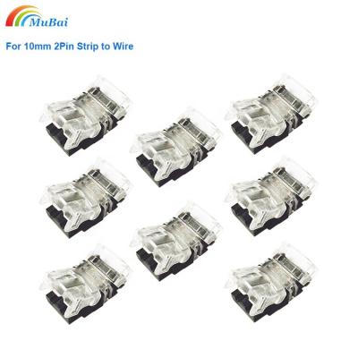 China DIY Lighting LED Strip To Wire Quick Connect Hippo M Series Terminal Connector For IP20 10mm RGB 5050 LED Strip Lights for sale