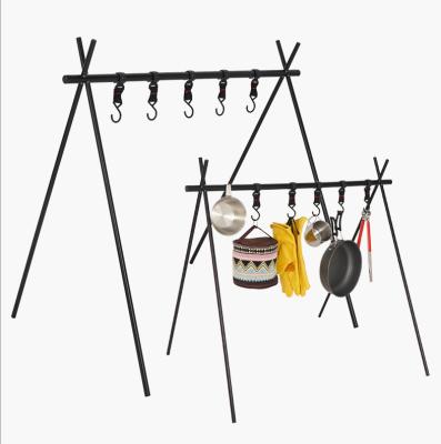 China Foldable Portable Outdoor Camping Equipment Aluminum Alloy Folding Hanging Clothes Racks Racks Clothes Rack for sale