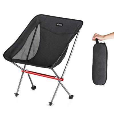 China Lightweight 7075 Portable Outdoor Furniture Foldable Customized Aluminum Sight Moon Camping Chair Easy-Carrying Camping For Outdoor for sale