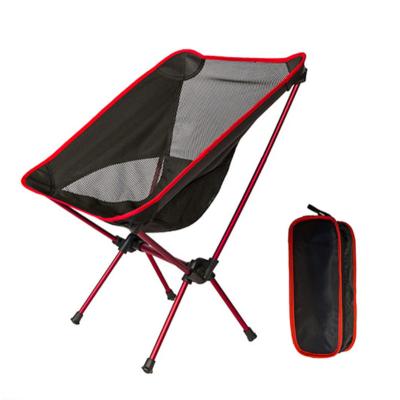 China Lightweight 7075 Portable Outdoor Furniture Foldable Customized Aluminum Sight Moon Camping Chair Easy-Carrying Camping For Outdoor for sale