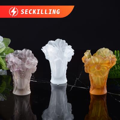 China Europe Seckilling running on sale SAINT-VIEW Crystal Glass Discount Mini Incense bakhoor burner event gifts for sale