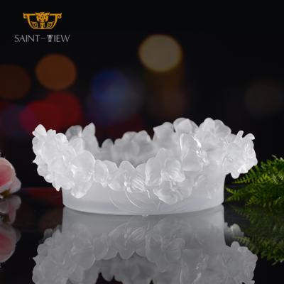 China Factory Wholesale Viable Crystal Beads Fruit Sweets Chocolate Dish Bowl Wedding Table Decoration Directly for sale