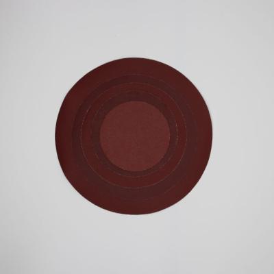 China 9 inch grinding wheel self-adhesive red waterproof sandpaper surface grinding without holes for sale