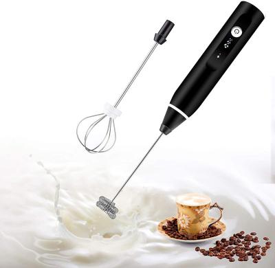 China Viable USB Rechargeable Beater Foam Maker Matcha Coffee Stainless Steel Beaters Electric Kitchen Tools for sale