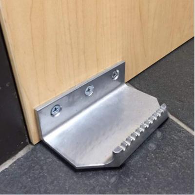 China Modern Aluminum Stainless Steel Foot Pull Sanitary Tool Automatic Handle No Touch Hands Free Foot Toe Door Opener for sale