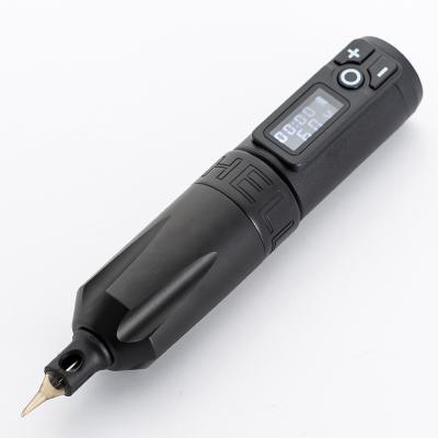 China Tattoo Pen Machine Portable Power Coreless Permanent Motor Digital Wireless LED Display for sale