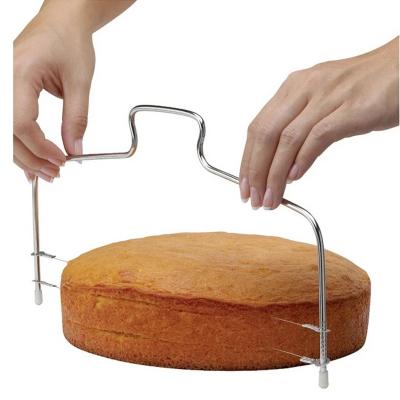 China Layer Cake Bread Stainless Steel Cake Slicer Disposable Cut Adjustable Line DIY Baking Tools Kitchen Accessories for sale