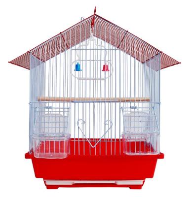 China Breathable Travel Wrought Iron Flight Small Bird Cage For Small Conures Green Pigeons Cheek Parrot Birdcage for sale