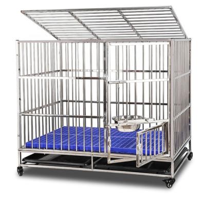 China Breathable Dog Cage Plastic Stainless Steel Floor And Modular Dog Cage Wholesale for sale