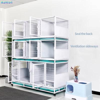 China New Style Breathable 3 Layers Breeding Cage Cat Cage Animal Place-tube Steel Wire Dog Cage for sale