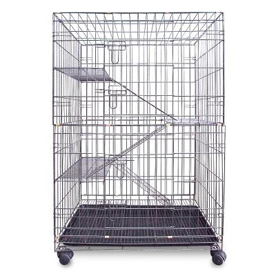 China Hot Sale Breathable Cat Cages Collapsable Carriers Veterinary Cage for sale