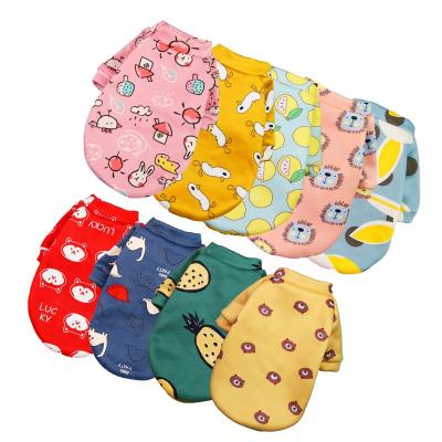 China Spring Autumn Cute Pet Clothes Viable Hot Selling Wholesale Para de ropa Mascotas Support Custom Printing Dog Jumper for sale