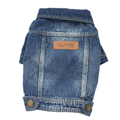 China Wholesale Custom Viable Denim Coat Small Medium Dogs Denim Jane Jacket for sale