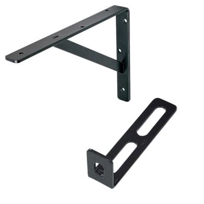 China Heavy Duty Aluminum Offset Wall Bracket For Mini Split Oem Sheet Metal Forming Bending I L Bracket U Shape Metal Bracket Steel Custom Black Powder Coating Aluminum Bracket for sale