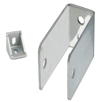 China Heavy Duty Aluminum Offset Wall Bracket for Mini Split Custom Aluminum Flat Corner Good Connect Rafter for 4040 2020 Profiles for sale