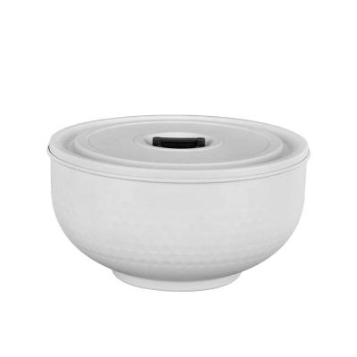 China Stainless Steel Sustainable Food Container With Cool Round Refrigerator Lid Bowl Seal Bowl for sale