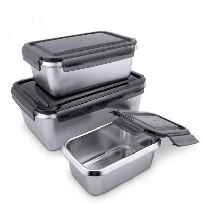 China Viable Stainless Steel Thermal Bento Lunch Box With Handle For Kids School Food Container Tiffin Carrier Lunch Box for sale