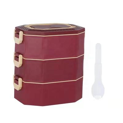 China Sustainable Lunch Box Container Stainless Steel Lunch Box With Food Grade Silicone Lid for sale