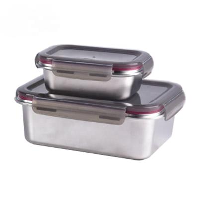 China Eco-friendly Freshness Preservation Container Storage Box Portable Amazon Food Tiffin Bowl Stainless Steel Lunch Box for sale