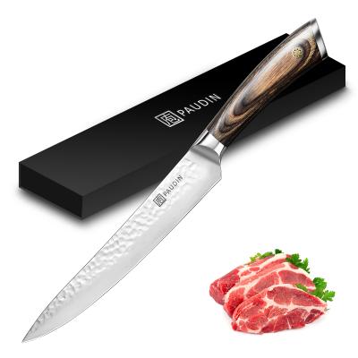 China Viable 7 Inch Meat Fish Carving Knife Professional Stainless Butcher Knife Sets Dishwasher Safe Chefs Knife for sale