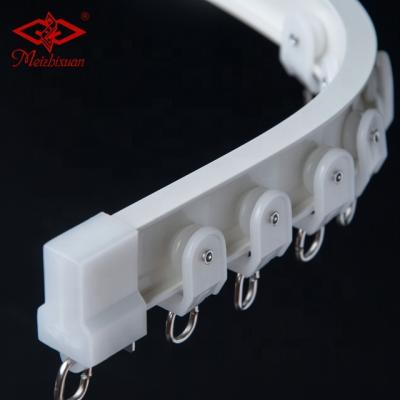 China Eco - Friendly Metal Glider Aluminum Alloy 6063 Bendable Curtain Rail Curtain Track And Accessories for sale