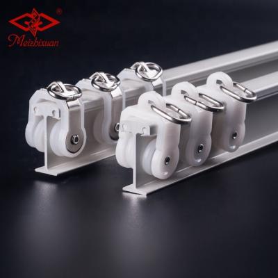 China Eco-friendly Curtain Rod Set High Quality Aluminum Alloy Ceiling Curtain Track Roller for sale