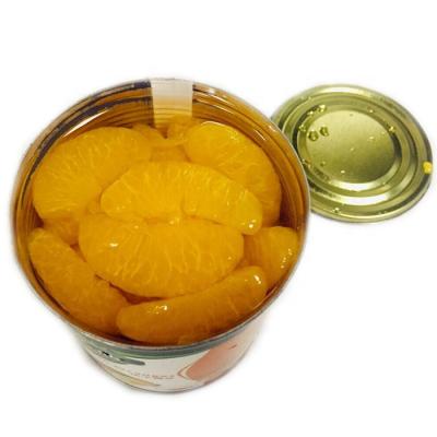 China Tin canned broken segment of tangerine in light syrup juice for sale