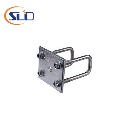 China Trailer Axle Fastener Five-hole Steel Plate And U Bolt Hitch For Trailer for sale