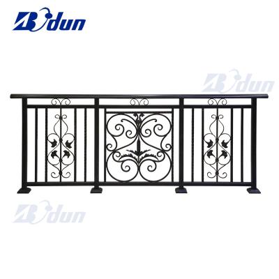 China Modern Handmade Metal Railings Bodun Wrought Iron Juliet Balcony Railing Designs for sale