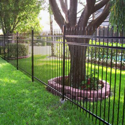 China Easily Assembled High Quality Garden Used Galvanized Steel Fence Cheap Wrought Iron Fence Panels For Sale for sale