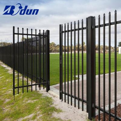 China Opening Gates Wrought Iron Gate High Quality Design Of Iron Easily Assembled / Excellent Quality Custom Black Boudn Gate Garden Park Swing for sale